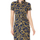 Chain Snap Ruched Mini Dress