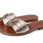 Ina Metallic Leather Sandal