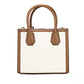 Michael Kors Mercer Medium Luggage Embossed Cotton Canvas Messenger Women's Handbag