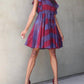 Simona Dress In Wine Stripe