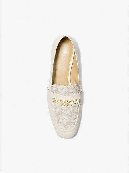 Tiffanie Leather and Empire Signature Logo Mule