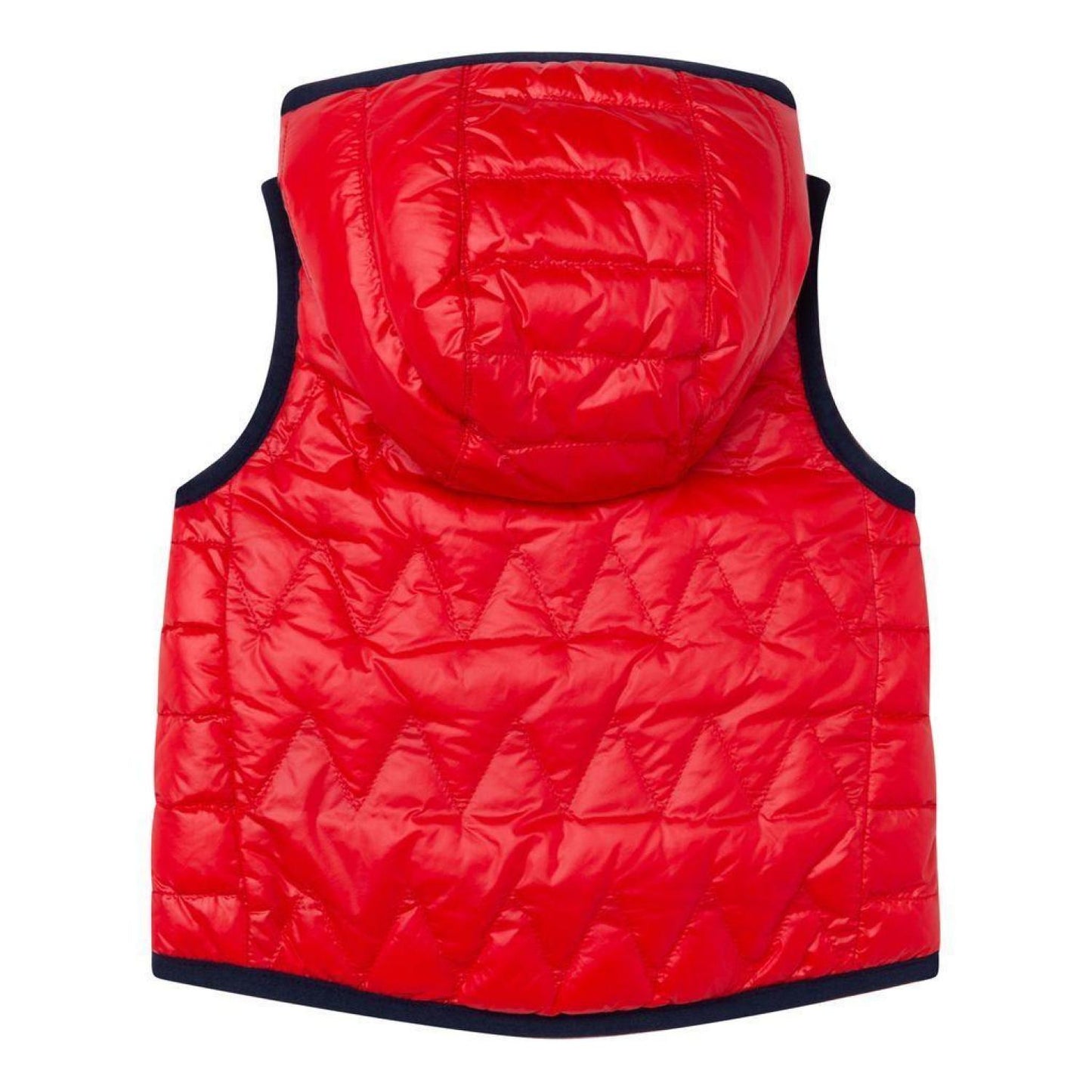 Reversible Red & Navy Sleeveless Jacket