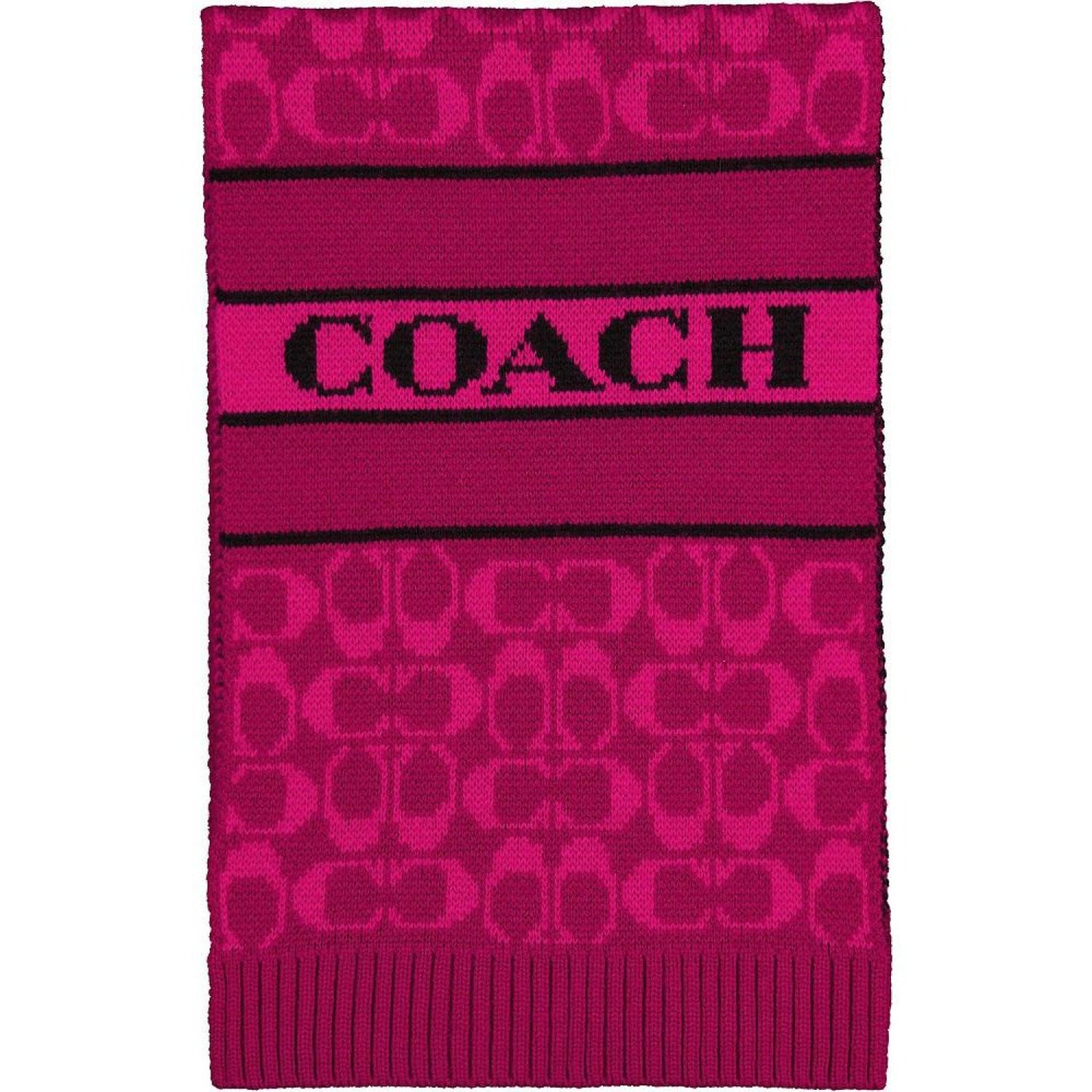 Women's Signature Logo Wool-Blend Rib Knit Scarf