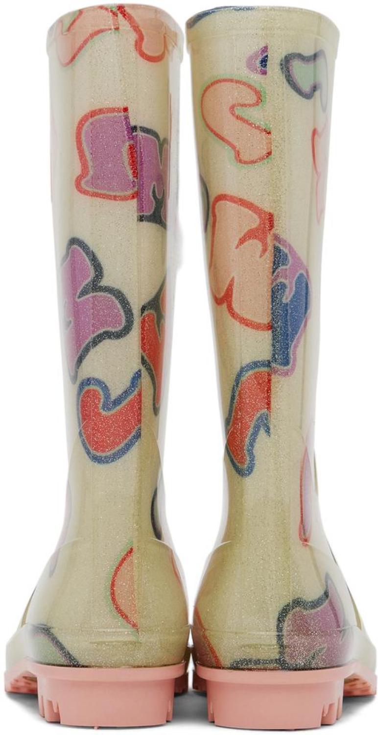 Kids Off-White Urban Jungle 'MJ' Rain Boots