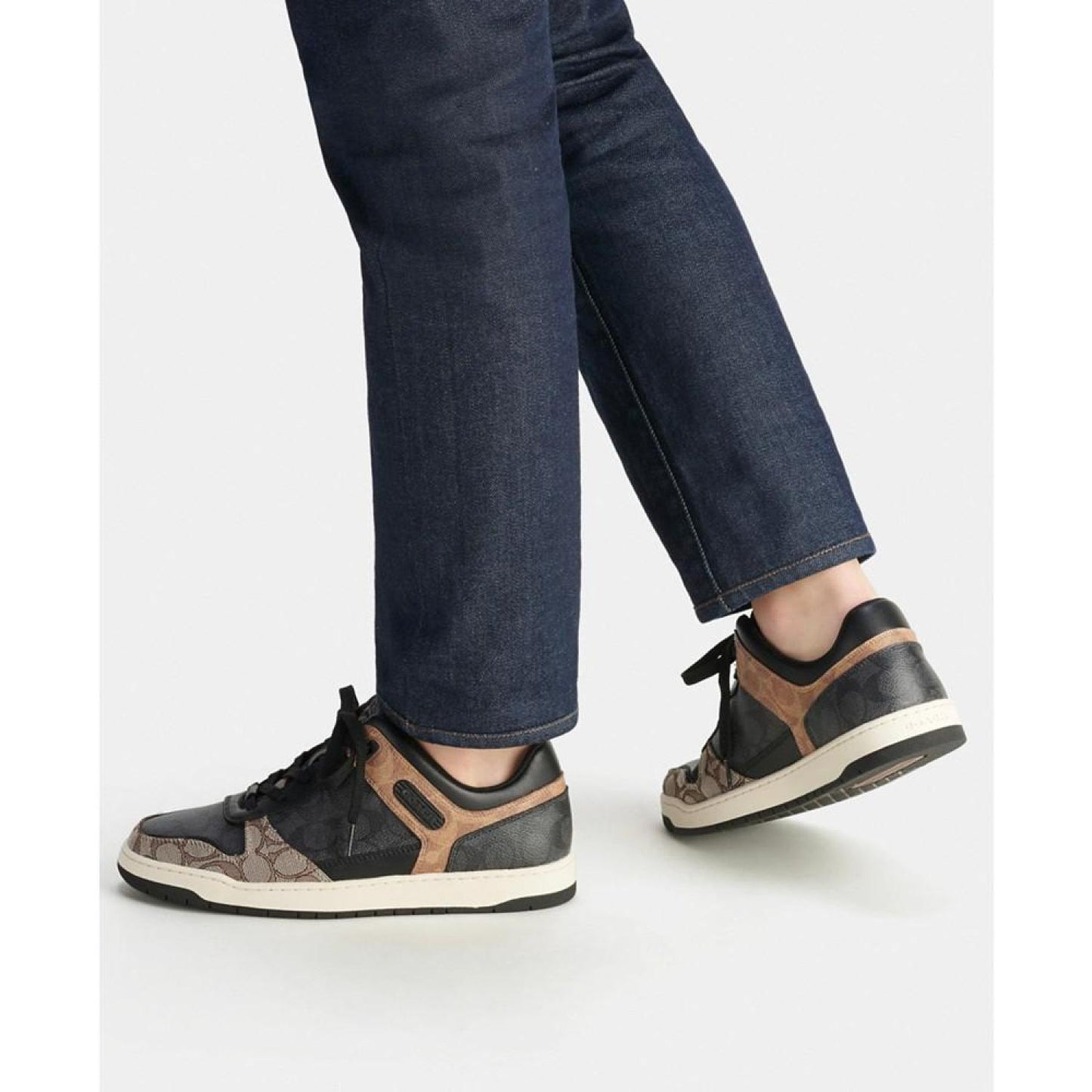 Men's C201 Low-Top Sneakers in Signature Canvas