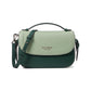 Knott Colorblocked Pebbled Leather Top Handle Crossbody