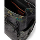 League Flap Backpack in Signature with Camo Print Leather