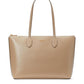 Bleecker Saffiano Leather Large Zip Top Tote