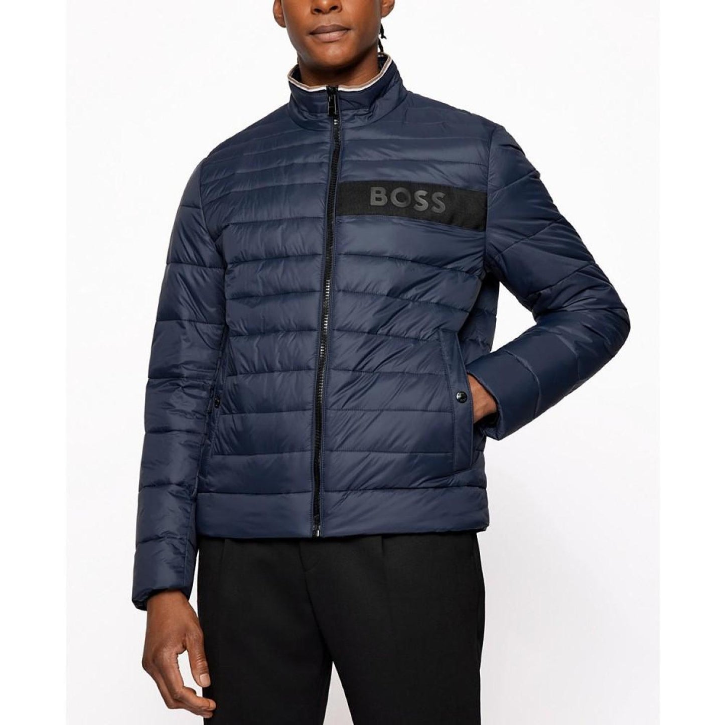 BOSS Men's Water-Repellent Padded Jacket
