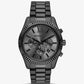 Oversized Lexington Black-Tone Watch