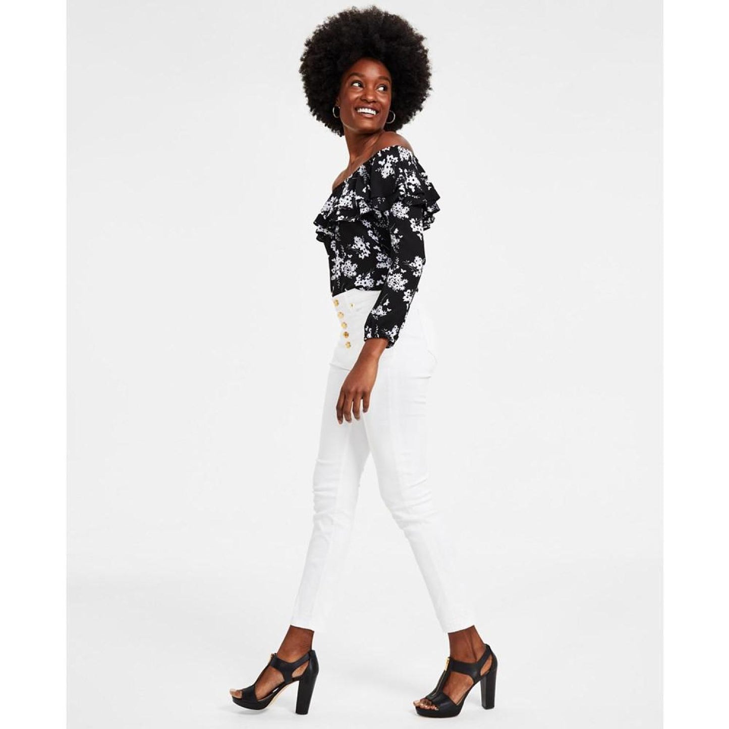Rolled-Hem Skinny Jeans, 2-
