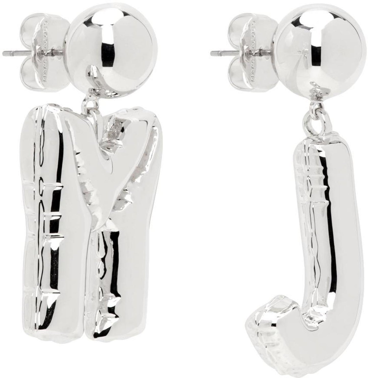Silver 'The MJ Balloon' Earrings