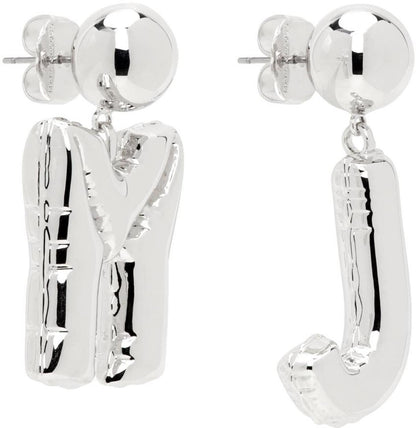 Silver 'The MJ Balloon' Earrings