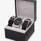 Oversized Alek Silver-Tone Watch Gift Set