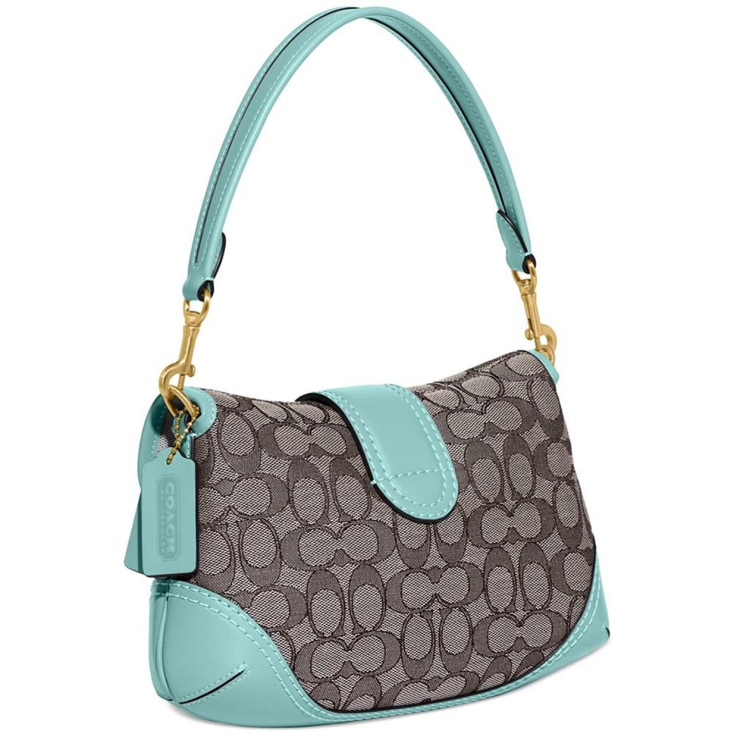 Soho Signature Jacquard Top Handle Shoulder Bag