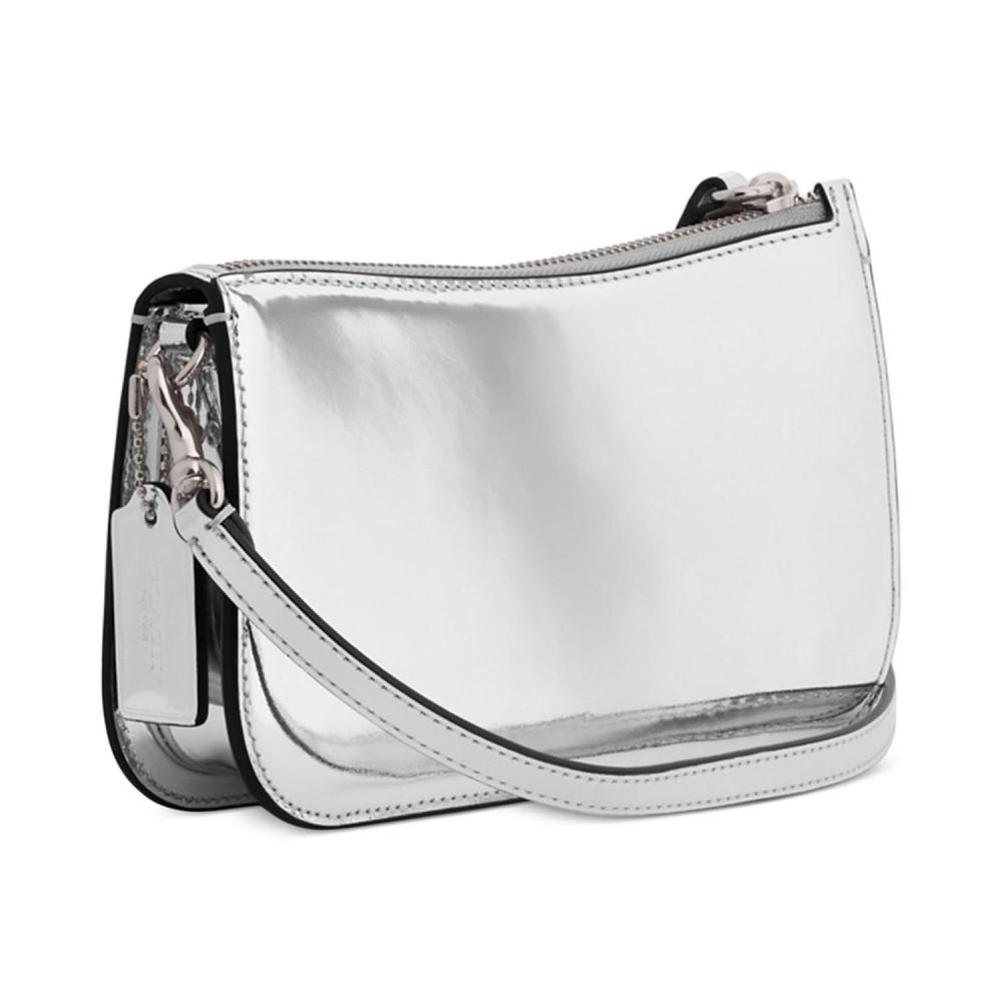 Mirror Metallic Leather Pochette