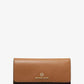 Large Logo and Leather Tri-Fold Wallet