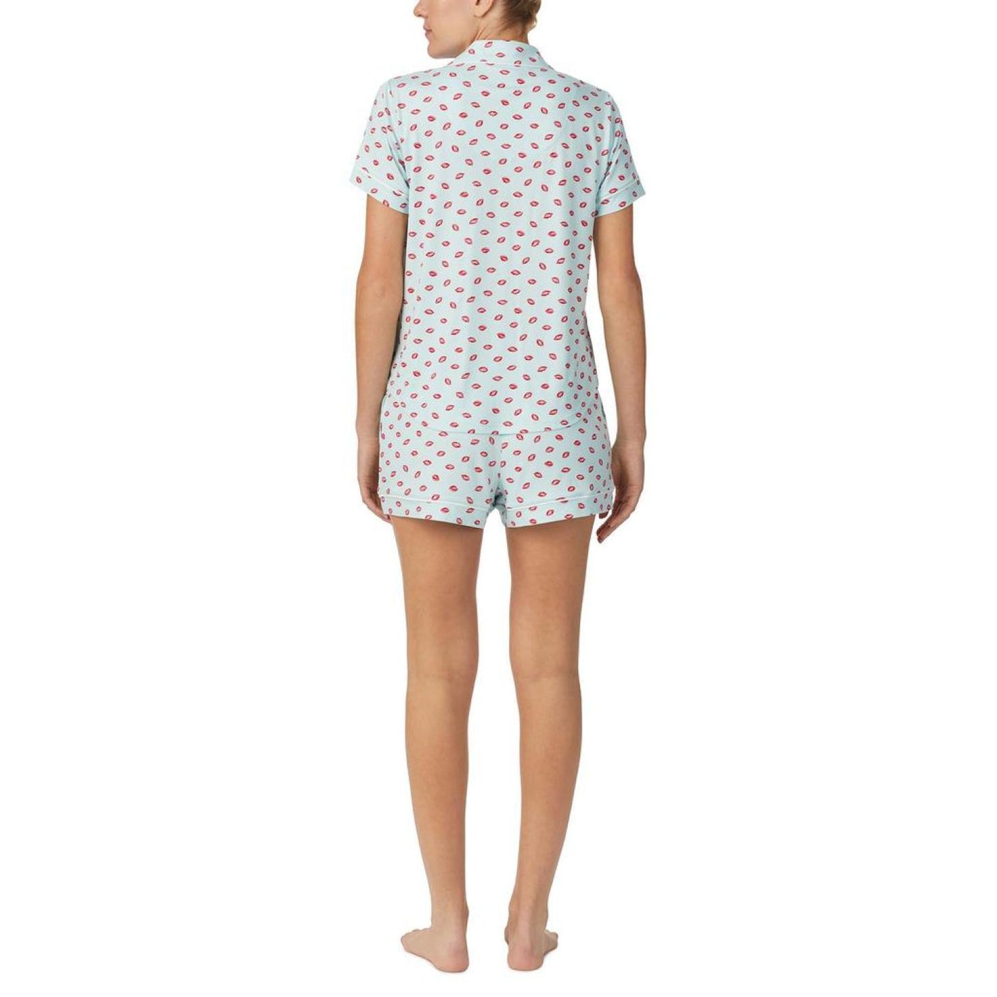 Short Sleeve Notch Short Set