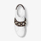 Kenna Leather and Studded Logo Sneaker