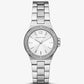 Mini Lennox Pavé Silver-Tone Watch