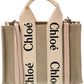 Chloé Woody Small Canvas & Leather Tote
