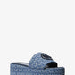 Sadler Logo Jacquard Wedge Sandal