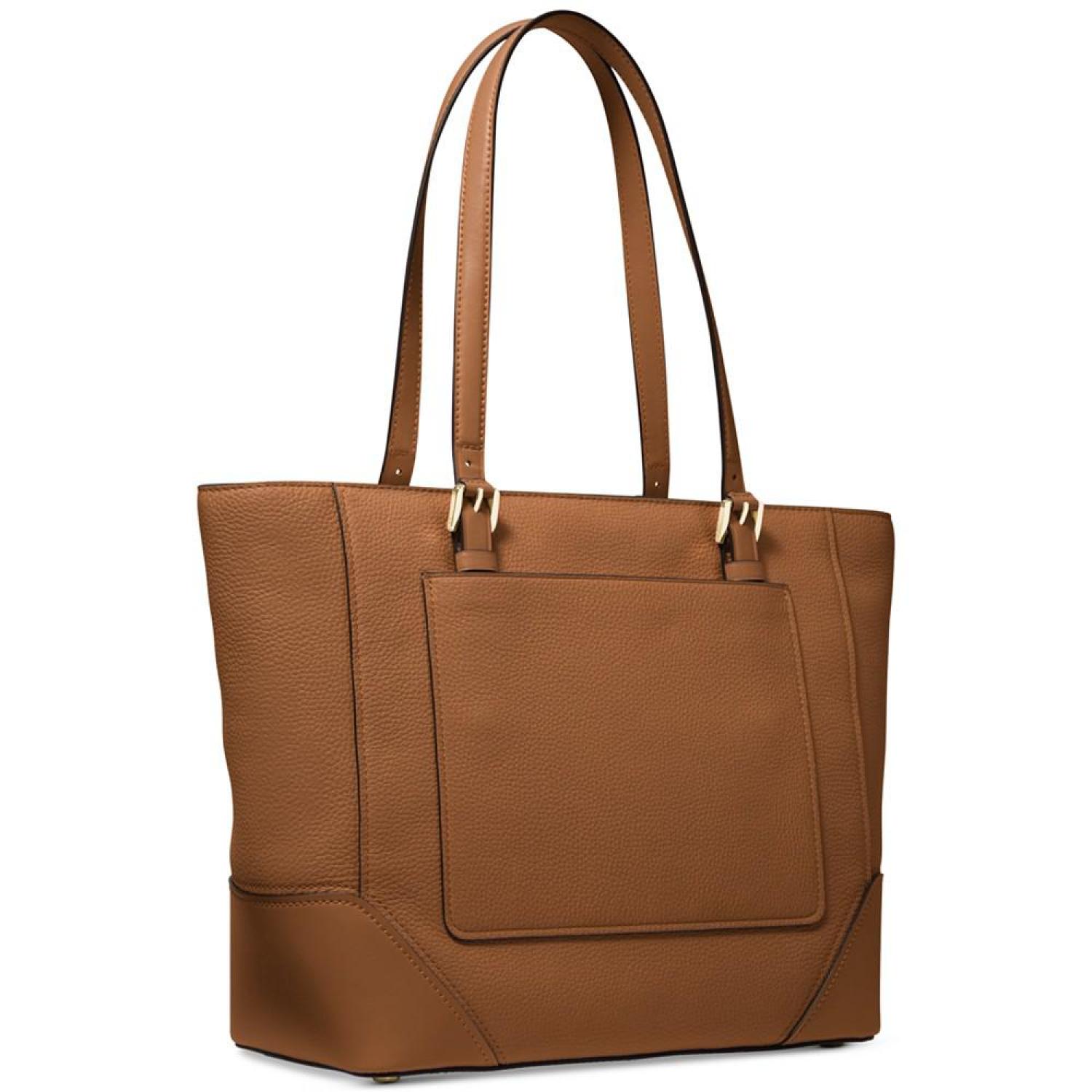 Aria large leather 2025 tote