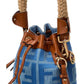 FENDI Mon Tresor Mini Denim & Leather Bucket Bag