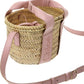 Chloé Sense Small Raffia & Leather Basket Tote
