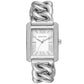 Women's Emery Three-Hand Silver-Tone Stainless Steel Watch 40 x 31mm