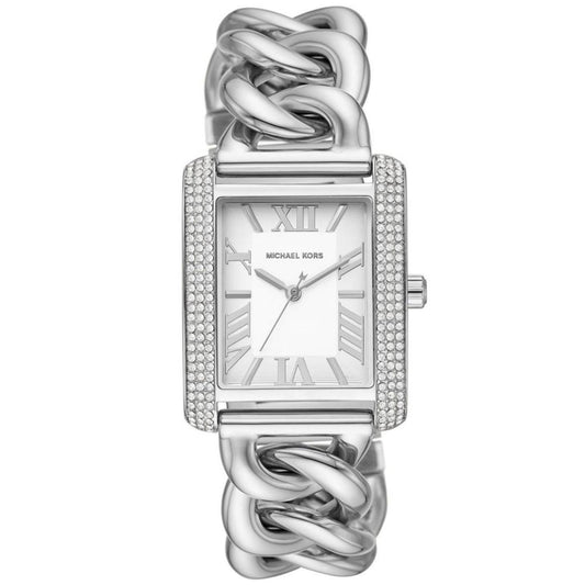 Women's Emery Three-Hand Silver-Tone Stainless Steel Watch 40 x 31mm