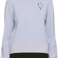 Blue 'The Plaited' Turtleneck