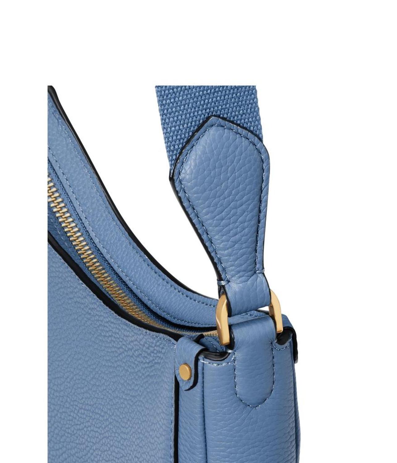 Roulette Pebbled Leather Medium Messenger