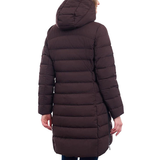Women's Hooded Faux-Leather-Trim Puffer Coat, Created for Macy's