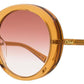 Chloe Women's Esther Oval Sunglasses CH0007SA 001 Orange 56mm