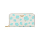 Morgan Seashell Embossed Saffiano Leather Zip Around Continental Wallet