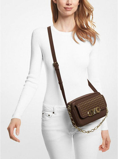 Parker Medium Studded Leather Crossbody Bag