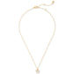 Gold-Tone Crystal Bouquet Toss Mini Pendant Necklace