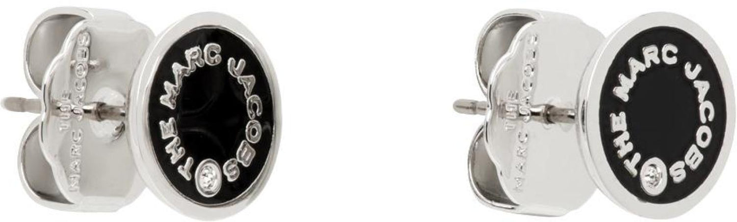 Silver 'The Medallion Studs' Earrings