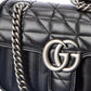 Gucci GG Marmont Mini Matelasse Leather Shoulder Bag, Black