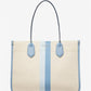 Heidi Large Stripe Canvas Tote Bag