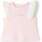 Baby Pink & White Tank Top & Shorts Set