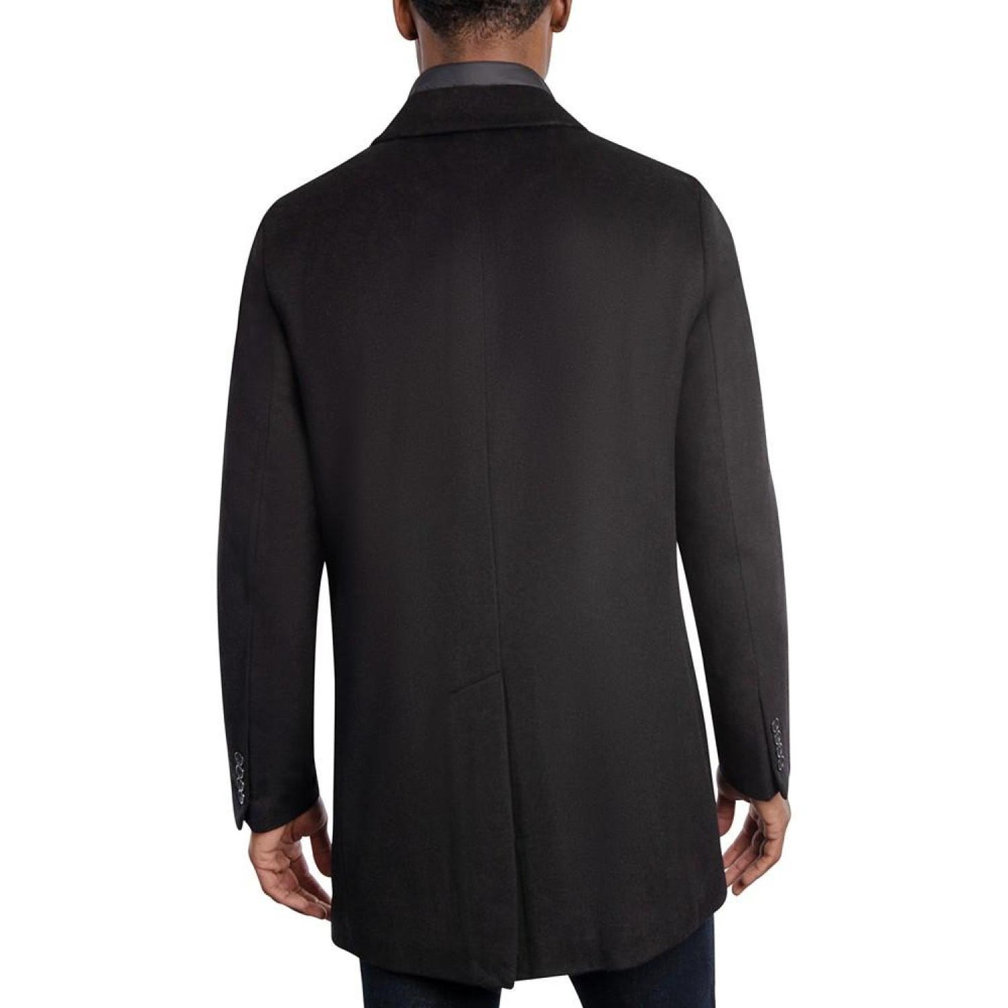 Michael Kors Men's Water-Resistant Slim-Fit Overcoat with Zip-Out Liner