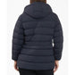 Women's Plus Size Belted Hooded Puffer Coat