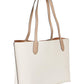 Color-Block Leather Willow Tote