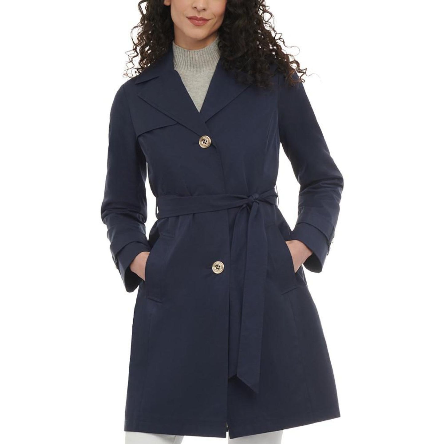 Women's Single-Breasted Trench Coat