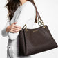 Trisha Large Logo Shoulder Bag