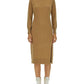 Michael Michael Kors Turtleneck Knitted Midi Dress