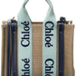 Chloé Woody Small Canvas & Leather Tote