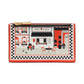 Slice Embossed Leather Small Slim Bifold Wallet